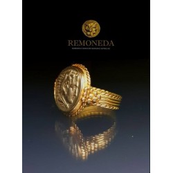 ANILLO DE ORO CON DRAGMA